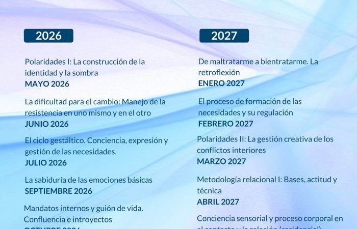 Curso básico Terapia gestalt contemporánea - Albor Psicoterapia integrativa en Zaragoza